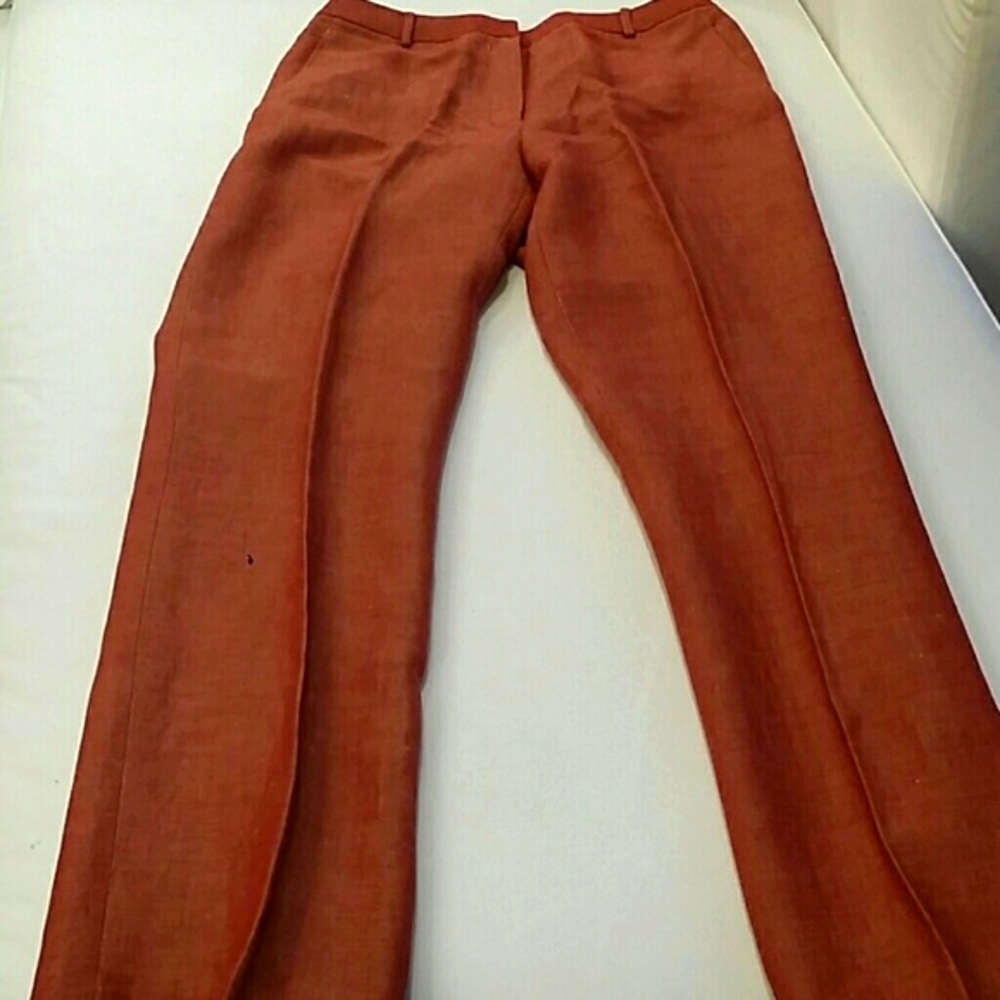 Anne Klein 2 beautiful red linen pants